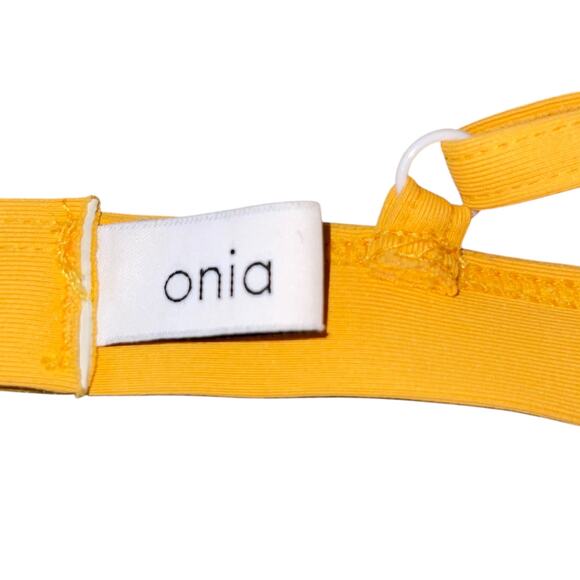 Onia Bikini Swimsuit Velvet Two Piece Laila Marigold Burgundy - Picture 10 of 11